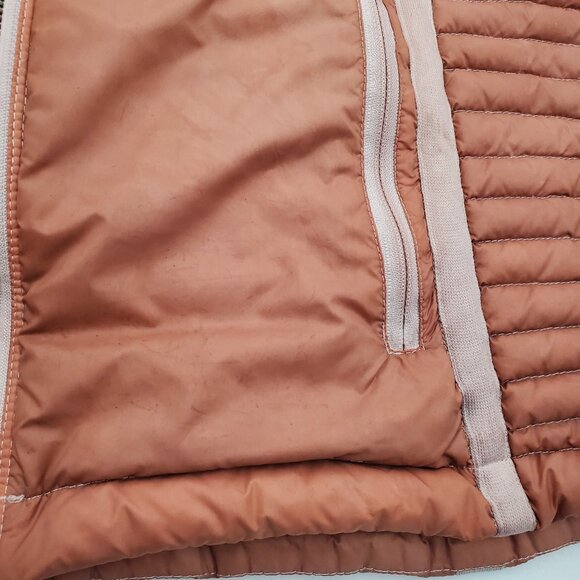 🏔️KÜHL PROJEKT Down Puffer Jacket | Hooded Quilted Insulated Coat | Nude/Tan M - Picture 5 of 14